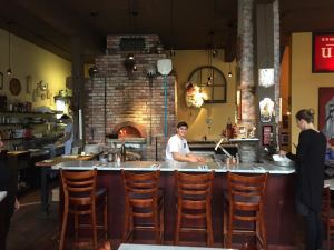 Bar Seating and Valoriani Oven